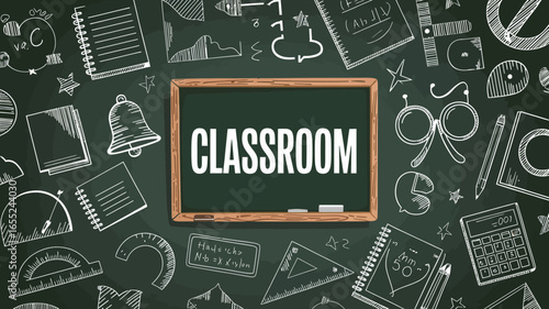 Classroom chalkboard school education learning math science geometry knowledge teaching study lessons