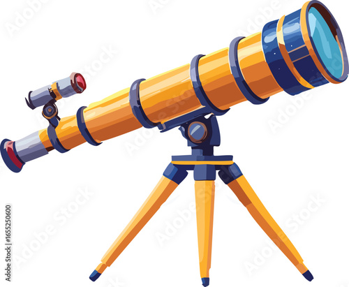 Telescope on Tripod Representing Vision and Future Planning