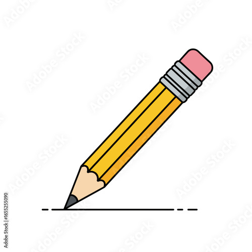 Yellow School Pencil Writing