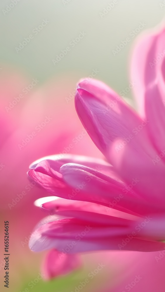 Fototapeta premium Close up of delicate pink flower petals