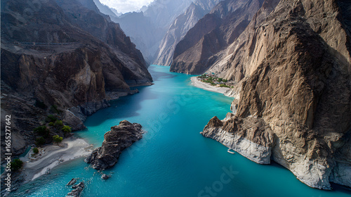Hunza Valley River Gorge