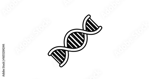 Object dna helix strand genetic code molecule biology science biotechnology medical research genome vector illustration vector