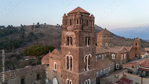 Aerial View of Casertavecchia Medieval Village in Campania