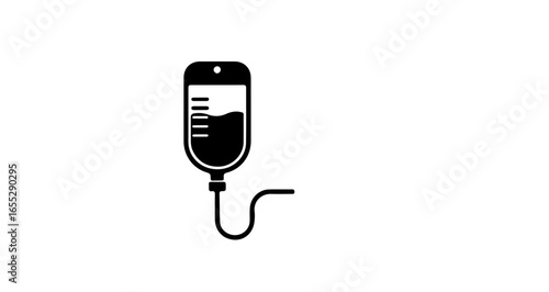 Object iv drip vector illustration, medical intravenous therapy, saline solution for hospital patient treatment 100 vector