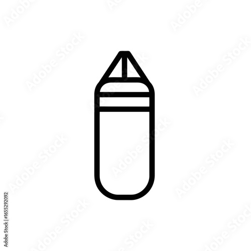 Vector icon of a sports chalk for climbing or gym use  