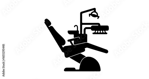 Object dental chair equipment illustration for dentist office dental clinic and dental care services vector graphic vector