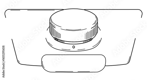 Object control panel knob switch adjustment device interface user interface design vector illustration graphic art vector
