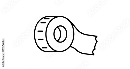 Object roll of tape vector illustration adhesive tape sticky tape packaging tape masking tape duct tape isolated icon 100mm vector