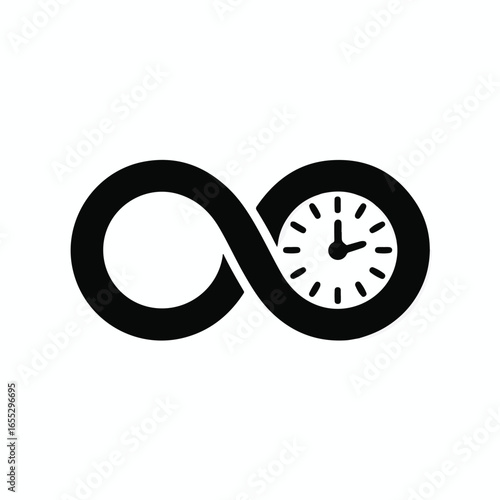 vector illustration of ainfinty time