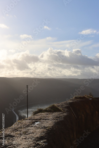 sunrise over the river