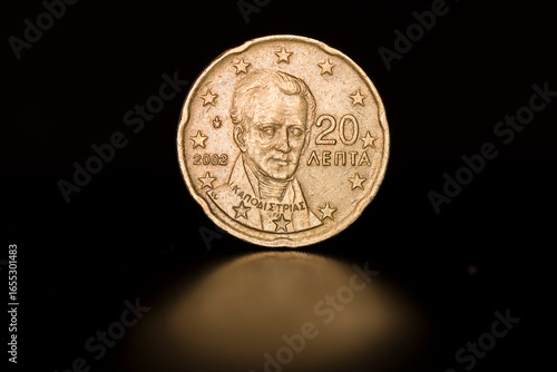 Quadro em tela Ioannis Antonios Graf Kapodistrias auf 20 Eurocent-Münze