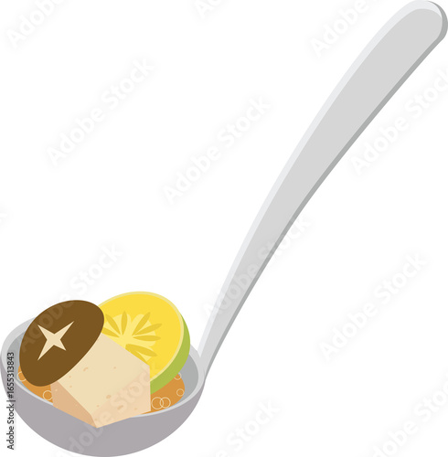 국자에담긴 된장찌개
