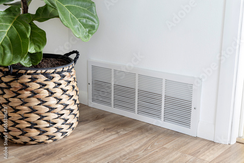 Return air vent. Return air grille placed near the floor