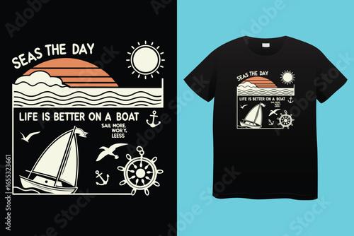 my boat my rules, boat t shirt design