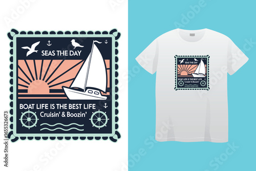 Life is better on the river vintage kayaking graphic printable. Good for t shirt design, retro badge, label. Adventure and outdoor sport activity design element.
