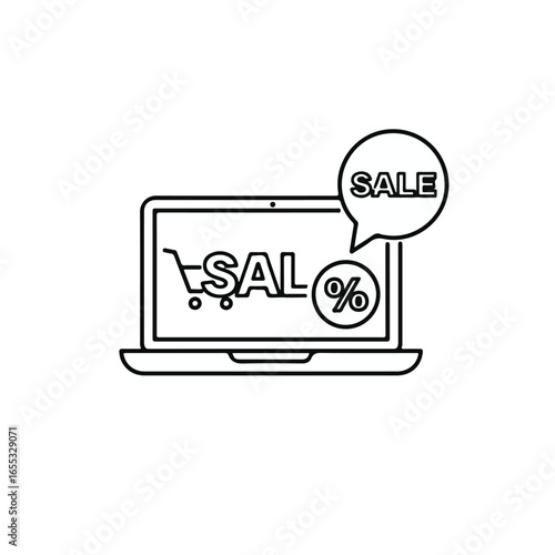Unlock incredible savings with this dynamic online sale notification, perfect for e-commerce promotions and digital marketing campaigns.