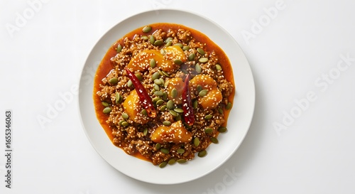 Spicy Pepian Meat Stew with Sesame and Pumpkin Seeds 2