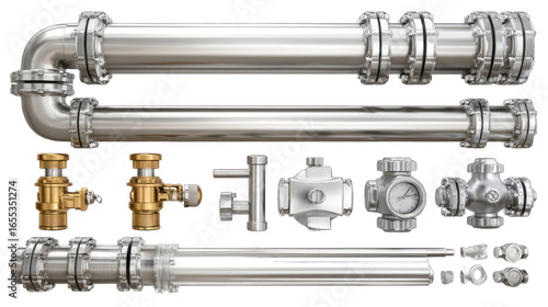 Industrial piping and valves