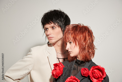 Canvastavla Artistic fashion couple
