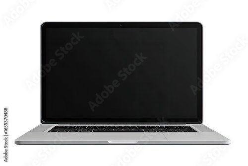 Front view of a modern laptop computer