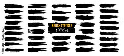 Grunge brush strokes, lines, ink smudges, hand-drawn scribble shapes. Handmade sketchy marks, acrylic stains, charcoal streaks. Paint textures, dry brush effect. Marker underline. Vector illustration