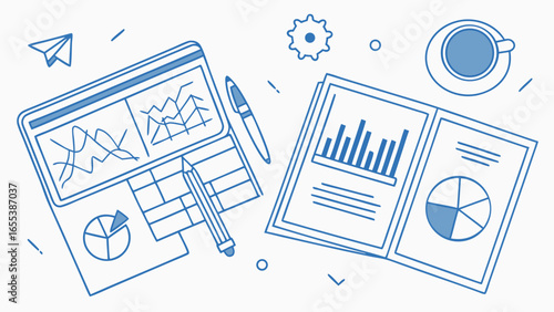 Business Data Analysis Charts Graphs and Reports.