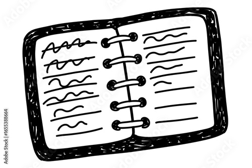 手帳の手描きイラスト