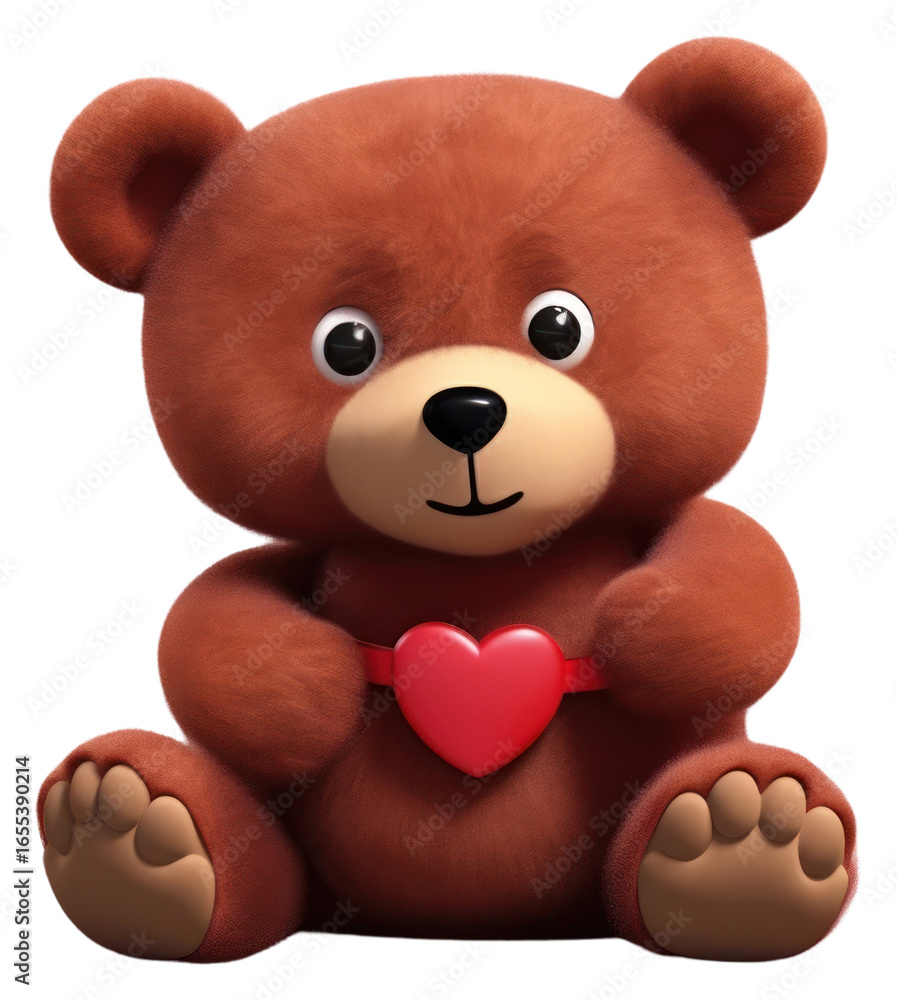 Fototapeta premium PNG Cartoon plush cute bear.