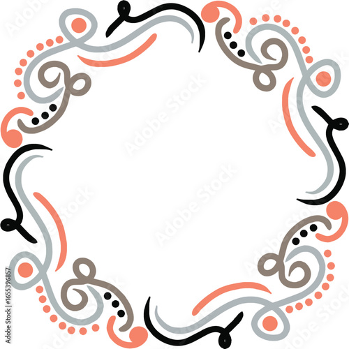decorative frame with floral ornament