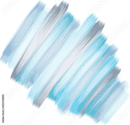 blue watercolor brush strokes