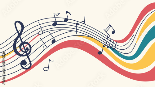 Download free music notes vector art illustration for sheet music and musical notation design projects now