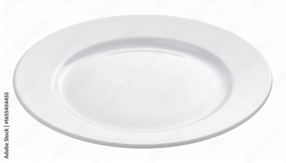 Clean white ceramic dinner plate with subtle rim detail, perfect for food photography and restaurant branding. Clean white ceramic dinner plate with subtle rim detail, perfect for food photography and restaurant branding.