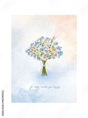 spring flowers on a marble background
Flowers Bouquet 