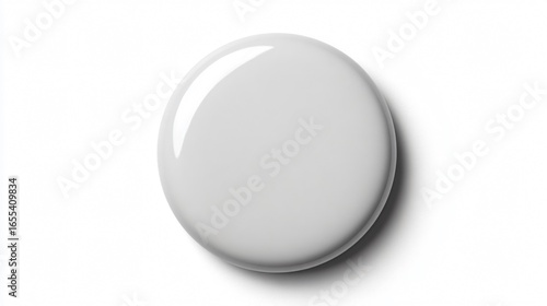 Professional White Blank Glossy Round Pin Badge Button for Designs