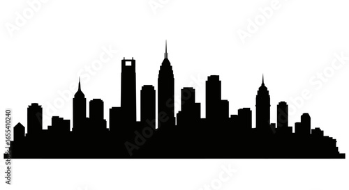 birmingham alabama skyline silhouette striking vector illustration for urban design city branding and travel projects