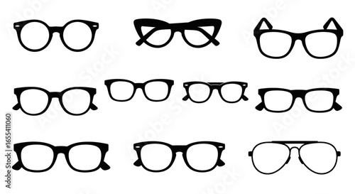 eyeglass frame templates classic styles for optical fashion and website design projects