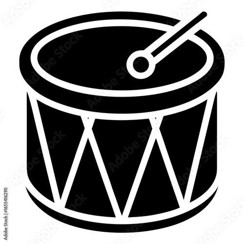 vector illustration of drum