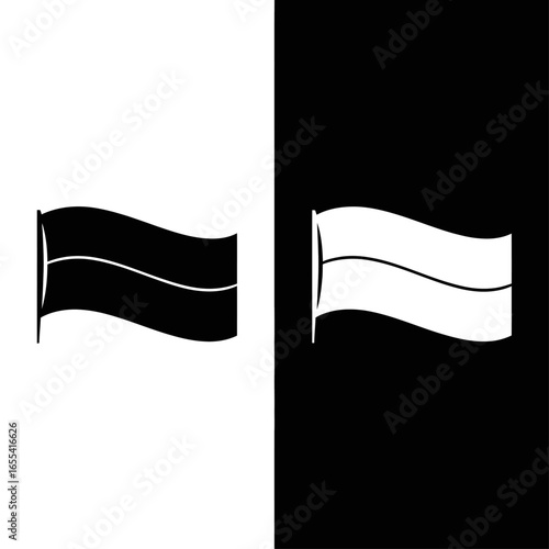 Flag vector icon representing identity nationality community unity independence country symbol and social belonging illustration