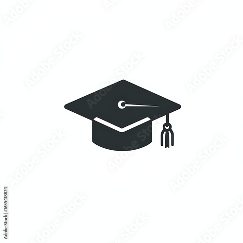 Graduation cap icon; symbol of academic achievement
