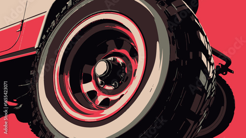 Classic Car Wheel Detail