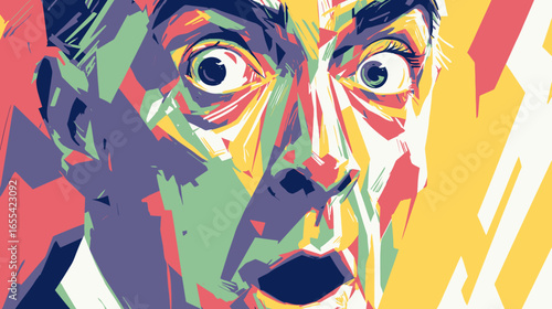 Shocked Man Portrait