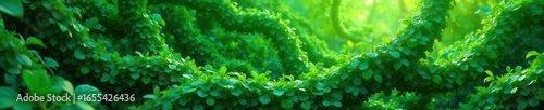 Intricate swirling green vines, abstract organic shapes , green, pattern, plant
