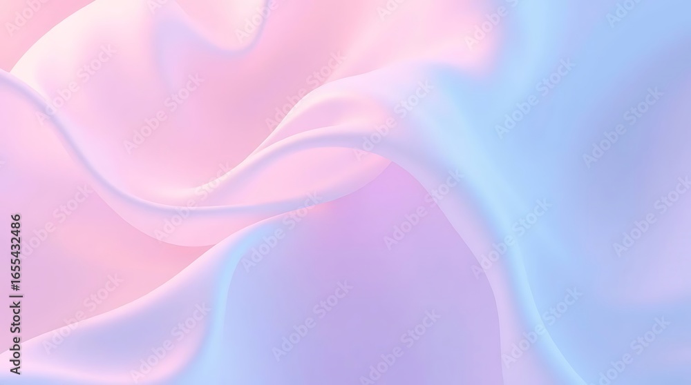 Obraz premium Smooth flowing pink and purple silk waves with a soft light texture design.