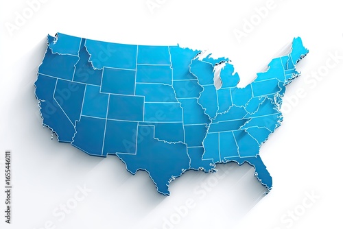 3D map of the USA