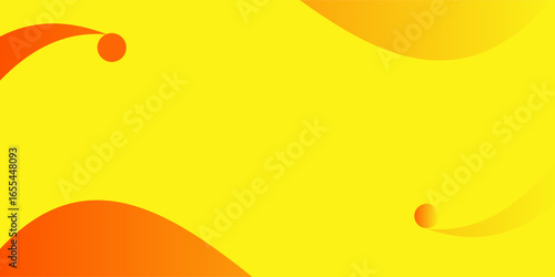 red curved line set against a yellow background. it combines vibrant colors, focusing on the graphic design elements of red and yellow. the overall composition creates a striking visual contrast.