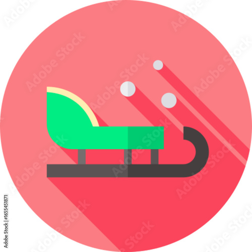 Sled Winter Icon