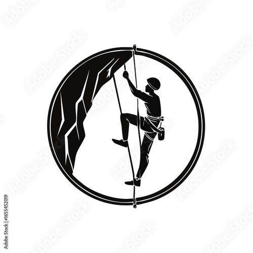 人物　生成AI　登山　アイコン