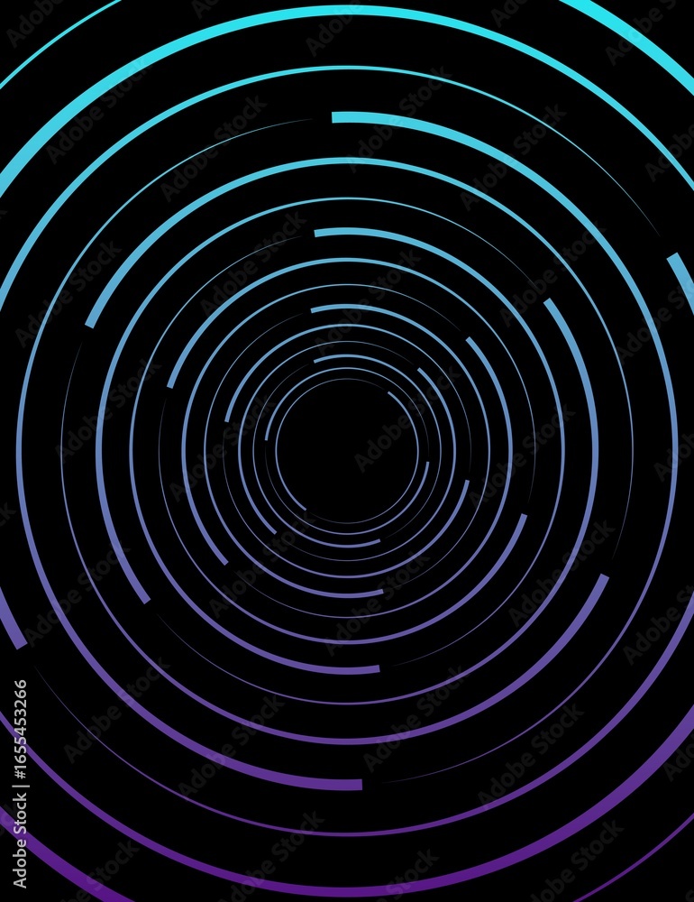 Obraz premium geometric spiral technology background design
