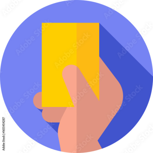 Yellow Card Soccer Icon