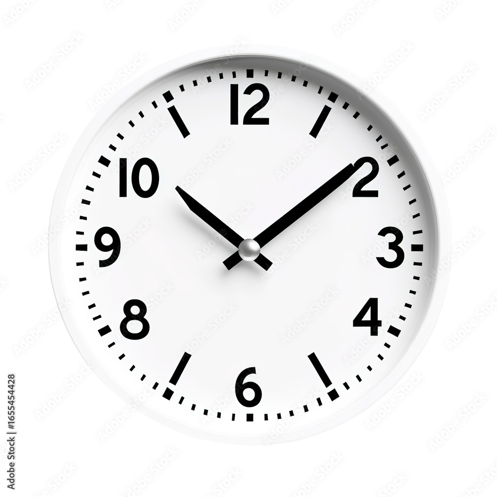 Vector classic black round wall clock Vector classic black round wall clock